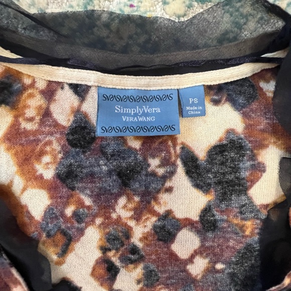 Simply Vera Wang Tie Cardigan - Picture 4 of 5